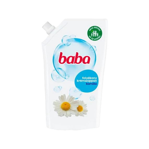 Folyékony szappan utántöltő, 0,5 l, BABA, kamilla