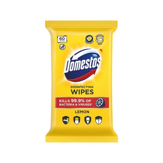 Nedves törlőkendő, 60 db, DOMESTOS "citrus"