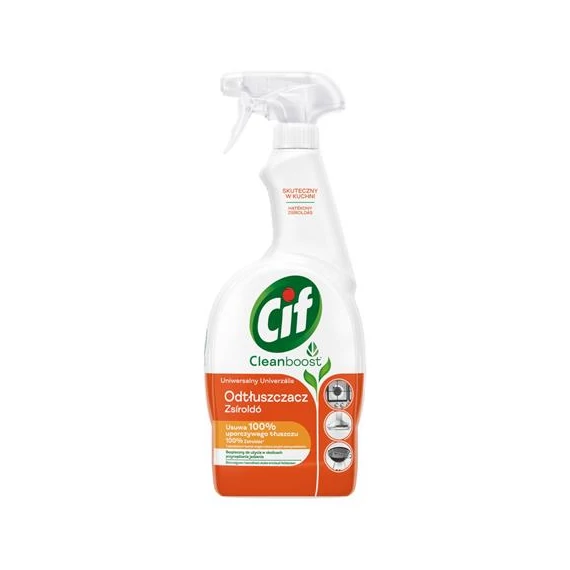 Konyhai zsíroldó spray, 750 ml, CIF "Cleanboost"