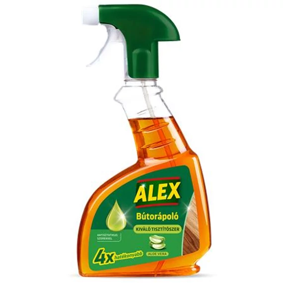 Bútorápoló, antisztatikus, 375 ml, ALEX, aloe vera