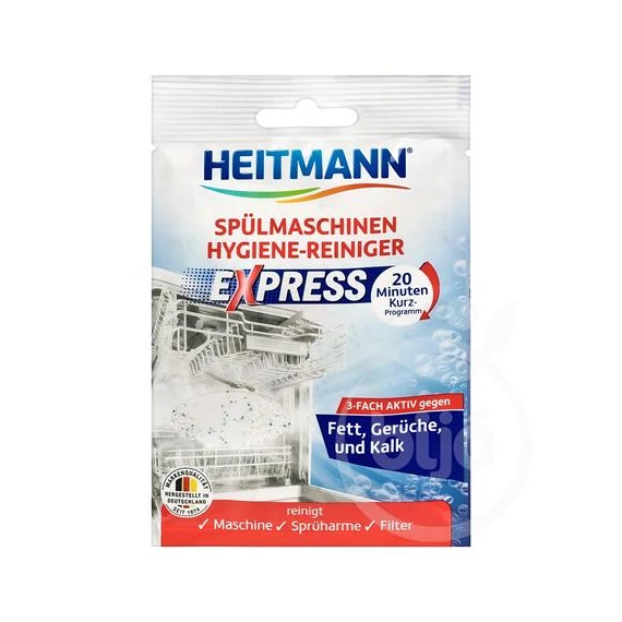 Mosogatógép tisztító por, 30 g, HEITMANN "Express"