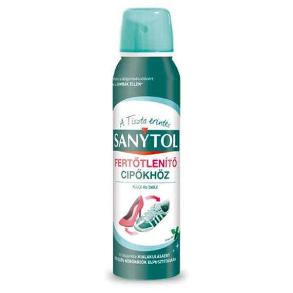 Fertőtlenítő spray, 150 ml, SANYTOL, cipőkhöz