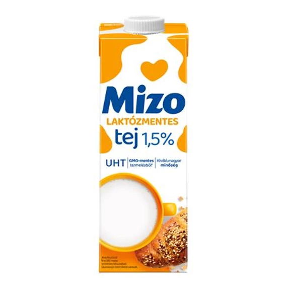 Tartós tej, dobozos, laktózmentes, 1 l, MIZO Tartós tej, dobozos, laktózmentes, 1 l, MIZO