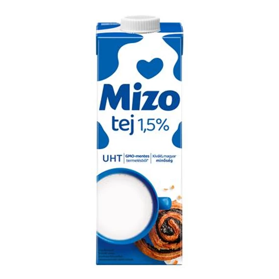 Tartós tej, visszazárható dobozban, 1,5%, 1 l, MIZO