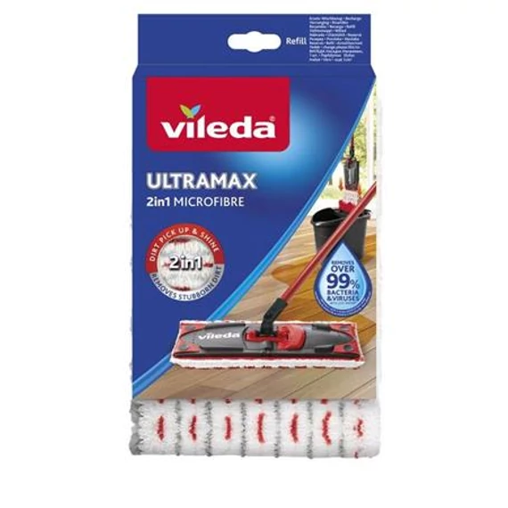 Lapos gyorsfelmosó nedves utántöltő, 2 in 1, VILEDA "Ultramax"