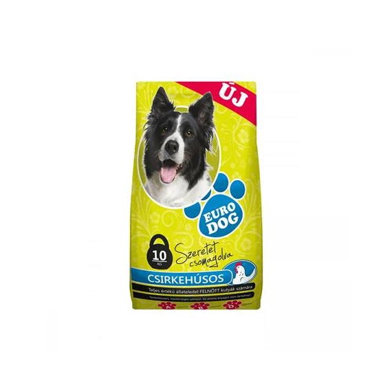 Kutyaeledel, száraztáp, 10 kg "Eurodog", csirke