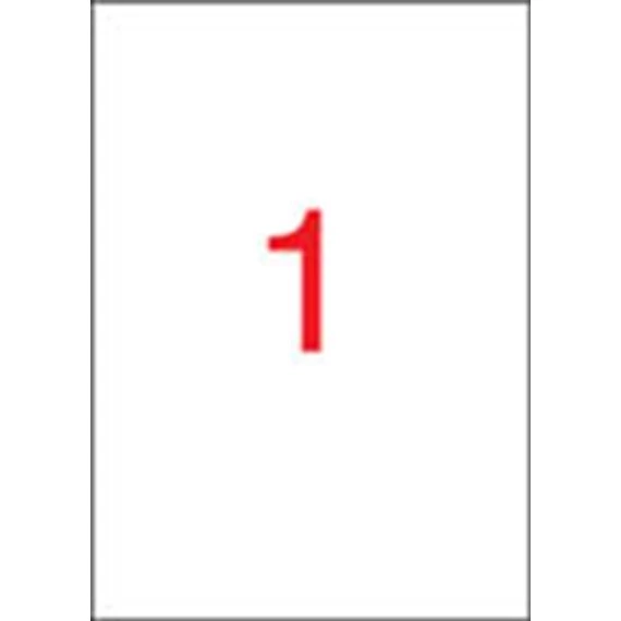 Etikett, univerzális, 210x297 mm, APLI, 20 etikett/csomag Etikett, univerzális, 210x297 mm, APLI, 20 etikett/csomag