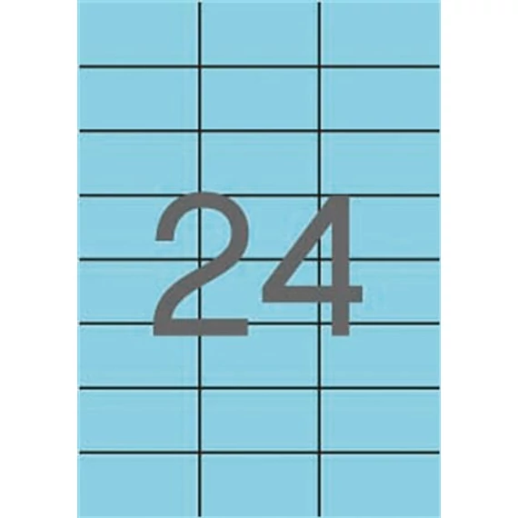 Etikett, 70x37 mm, színes, APLI, pasztell kék, 480 etikett/csomag