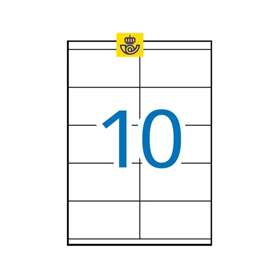 Etikett, univerzális, 105x57 mm, APLI, 1000 etikett/csomag Etikett, univerzális, 105x57 mm, APLI, 1000 etikett/csomag