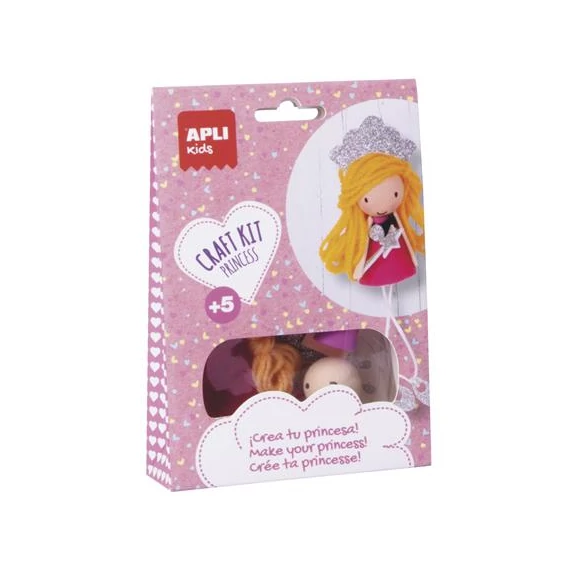 Bábukészítő készlet, APLI Kids "Craft Kit", hercegnő
