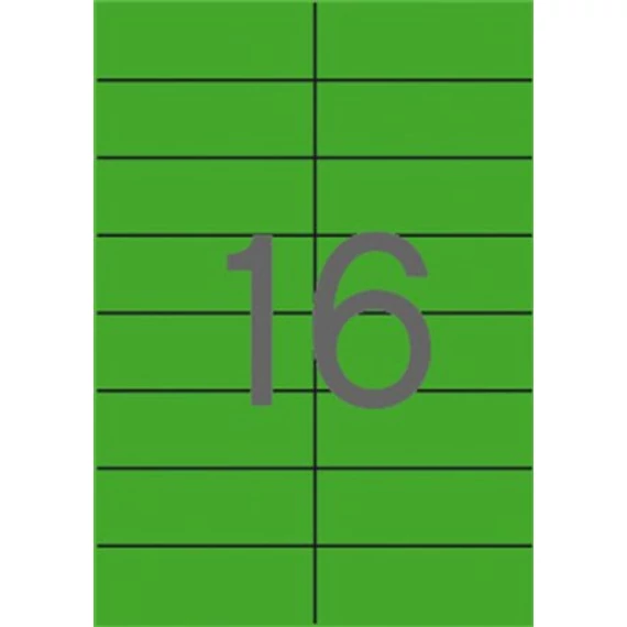 Etikett, 105x37 mm, színes, APLI, zöld, 320 etikett/csomag Etikett, 105x37 mm, színes, APLI, zöld, 320 etikett/csomag