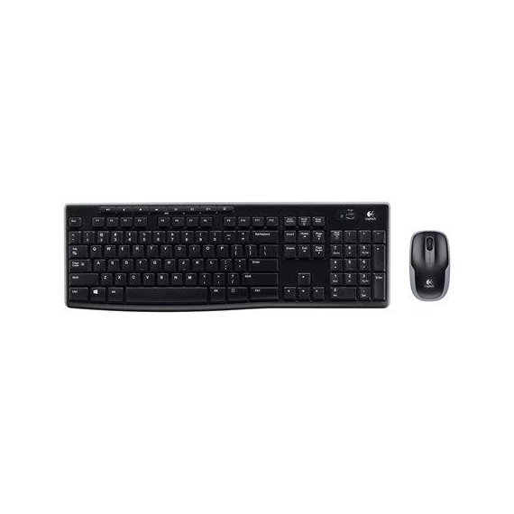 Egér- és billentyűzet készlet, vezeték nélküli, USB, HUN, LOGITECH "MK270", fekete