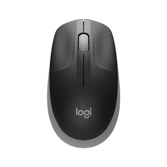 Egér, vezeték nélküli, optikai, USB, LOGITECH, "M190", szürke