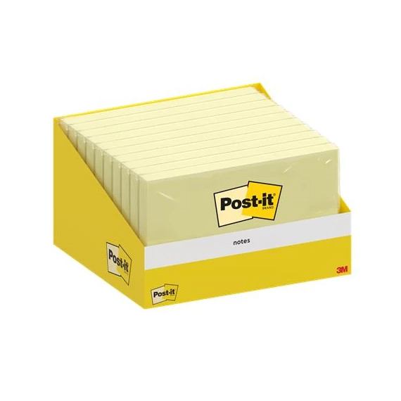 Öntapadó jegyzettömb, 76x127 mm, 100 lap, 3M POSTIT, kanári sárga Öntapadó jegyzettömb, 76x127 mm, 100 lap, 3M POSTIT, kanári sárga