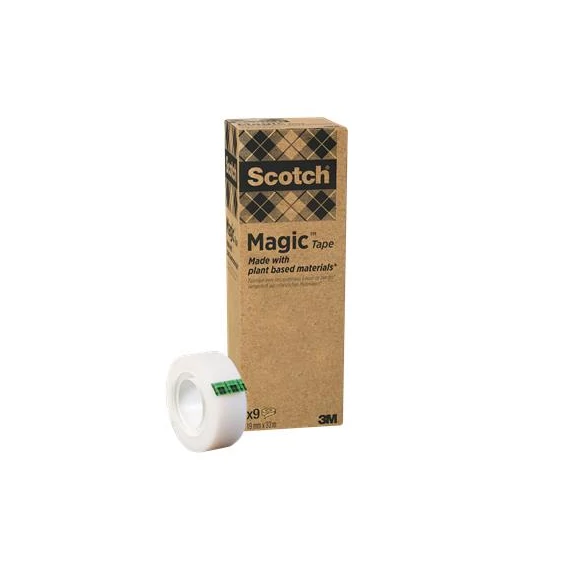 Ragasztószalag, 19 mm x 33 m, környezetbarát, 3M "Scotch® Magic™", áttetsző
