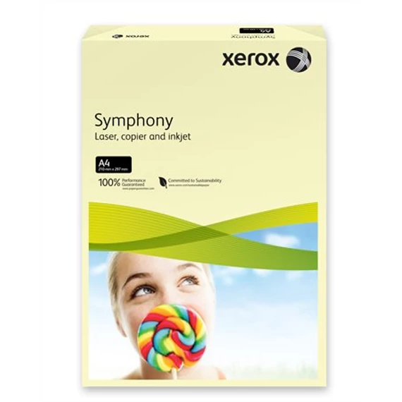 Másolópapír, színes, A4, 80 g, XEROX "Symphony", csontszín (pasztell), 500 lap/csomag