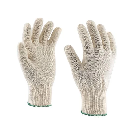 Védőkesztyű, kötött, pamut, 7-es méret, fehér Védőkesztyű, kötött, pamut, 7-es méret, fehér