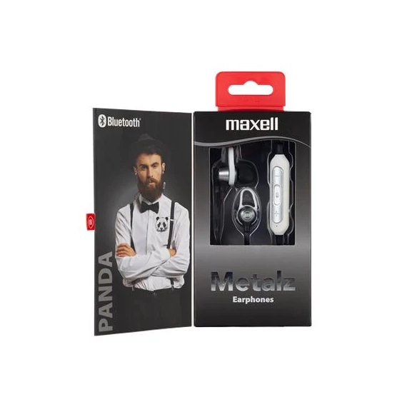 Fülhallgató, vezeték nélküli, Bluetooth 5.1, mikrofonnal, MAXELL "Metalz Panda", fekete-fehér