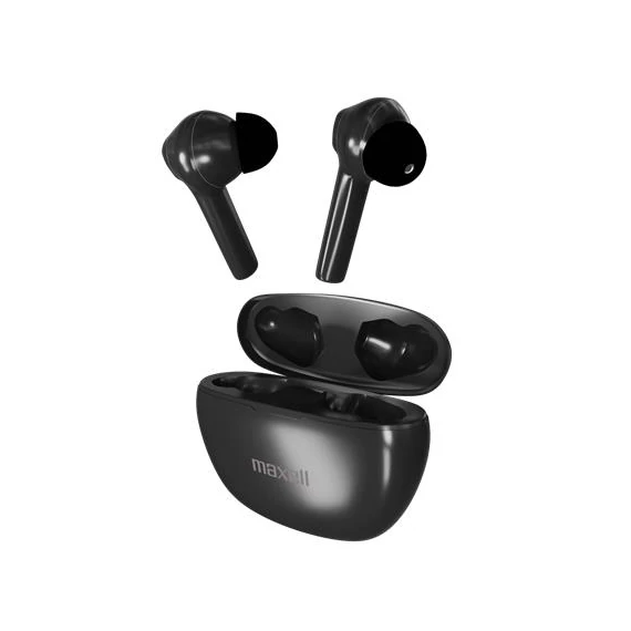 Fülhallgató, vezeték nélküli, Bluetooth 5.3, mikrofonnal, MAXELL "Dynamic+", fekete Fülhallgató, vezeték nélküli, Bluetooth 5.3, mikrofonnal, MAXELL "Dynamic+", fekete