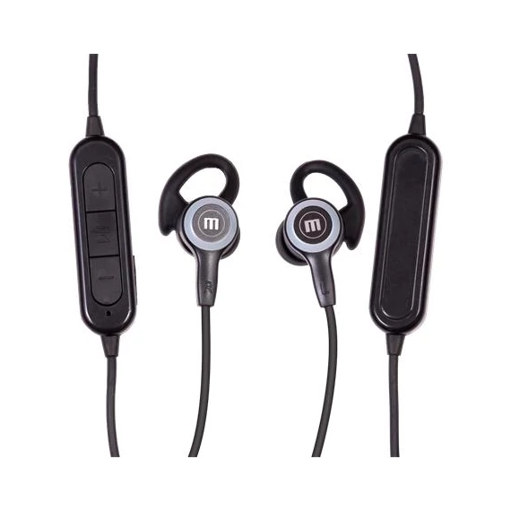 Fülhallgató, vezeték nélküli, Bluetooth 5.1, mikrofonnal, LED-es fülhallgató, MAXELL "Halo", fekete