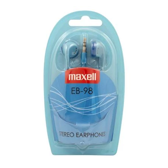 Fülhallgató, MAXELL "Ear Buds 98", kék