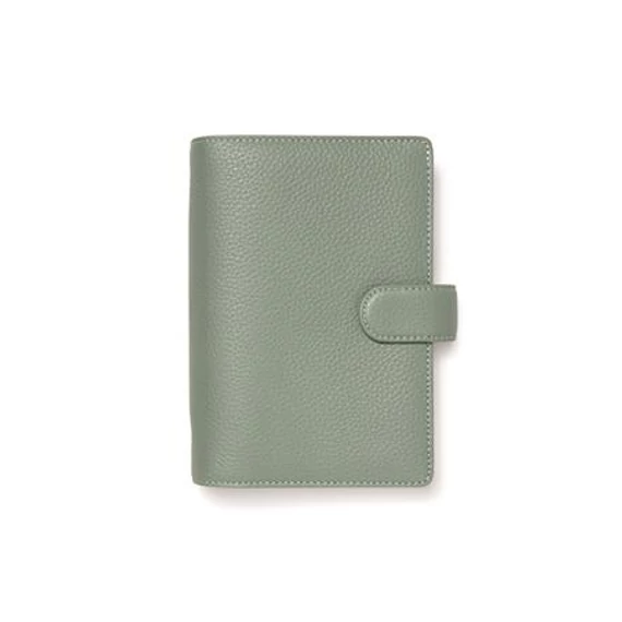 Kalendárium, gyűrűs, betétlapokkal, personal méret, FILOFAX "Norfolk", zöld