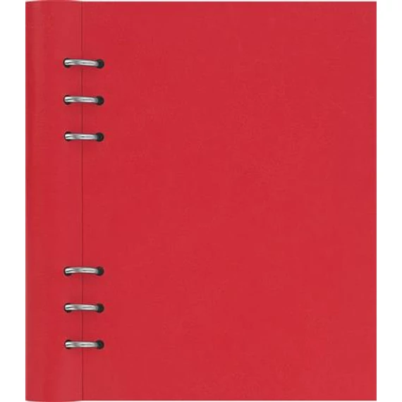 Tervező, naptár és füzet betéttel, A5, FILOFAX "Clipbook Classic", piros