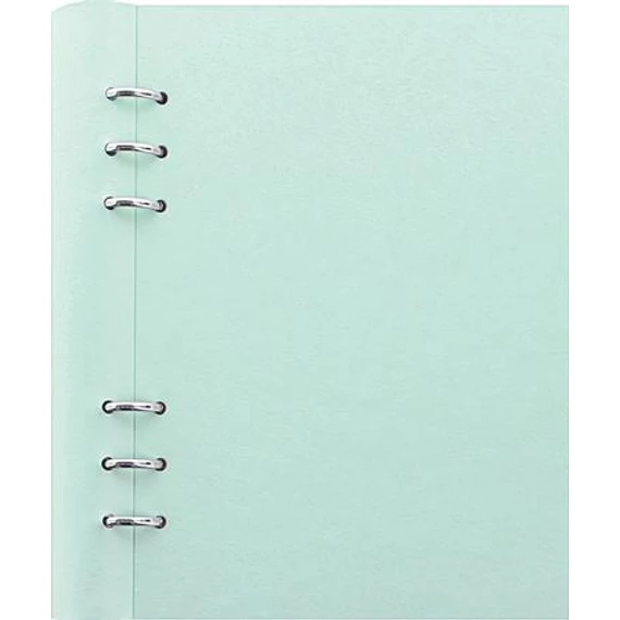 Tervező, naptár és füzet betéttel, A5, FILOFAX "Clipbook Classic Pastel", pasztellzöld
