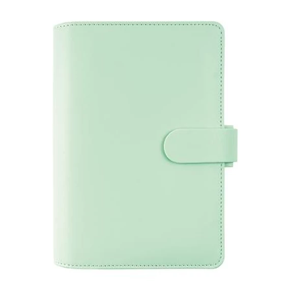 Kalendárium, gyűrűs, betétlapokkal, personal méret, FILOFAX "Saffiano", menta