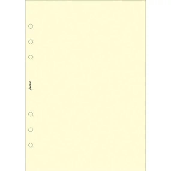 Kalendárium betét, jegyzetlap, personal méret, sima, FILOFAX, krémszín