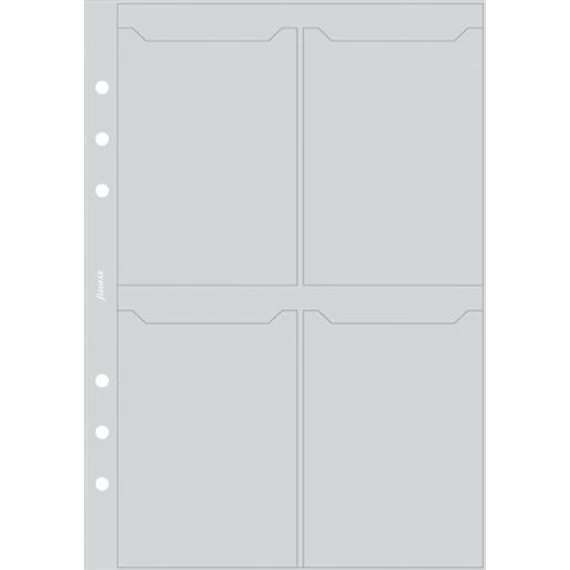 Kalendárium betét, kártyatartó, personal méret, FILOFAX