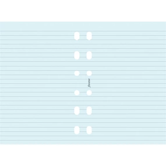 Kalendárium betét, jegyzetlap, A5, vonalas, FILOFAX, kék