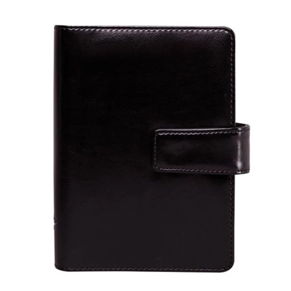 Kalendárium, gyűrűs, betétlapokkal, "L", műbőr, SATURNUS, "223", fekete Kalendárium, gyűrűs, betétlapokkal, "L", műbőr, SATURNUS, "223", fekete