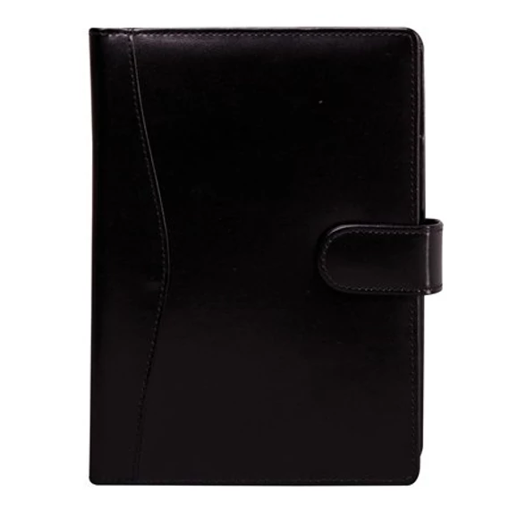 Kalendárium, gyűrűs, betétlapokkal, "M", újrahasznosított bőr, SATURNUS, "418", fekete Kalendárium, gyűrűs, betétlapokkal, "M", újrahasznosított bőr, SATURNUS, "418", fekete