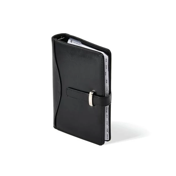 Kalendárium, gyűrűs, betétlapokkal, "M", műbőr, SATURNUS, "437", fekete Kalendárium, gyűrűs, betétlapokkal, "M", műbőr, SATURNUS, "437", fekete