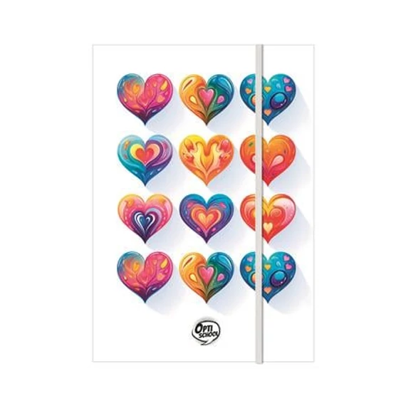 Füzetbox, A4, OPTISCHOOL "Love"