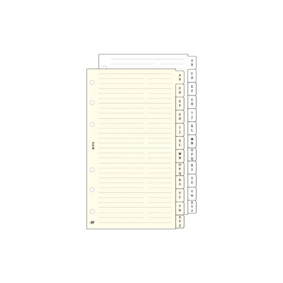 Kalendárium betét, telefonregiszter, "S", SATURNUS, fehér