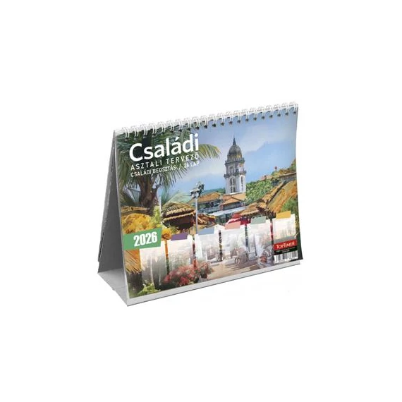 Naptár, asztali, álló, TOPTIMER "Családi tervező"