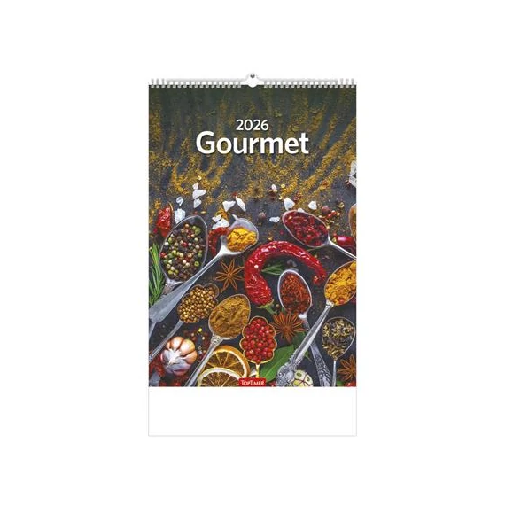 Naptár, fali, TOPTIMER "Gourmet"