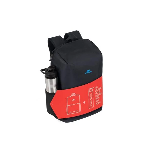 Notebook hátizsák, acél kulaccsal, 15,6", RIVACASE "Regent 8068", fekete Notebook hátizsák, acél kulaccsal, 15,6", RIVACASE "Regent 8068", fekete