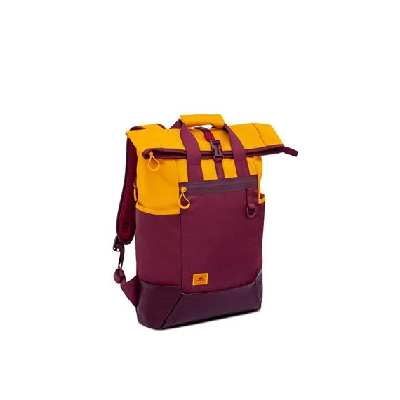 Notebook hátizsák, 15,6", rolltop, 25L, RIVACASE "5321 Dijon", bordó