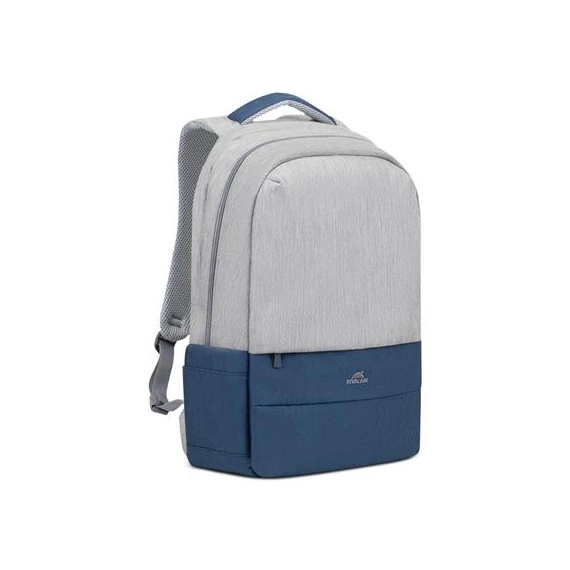 Notebook hátizsák, 17,3", RIVACASE "Prater 7567", szürke-kék