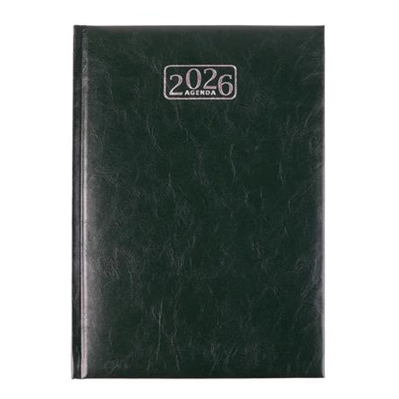 Naptár, tervező, A5, napi, VICTORIA OFFICE "Chrono", zöld (2025 évi)