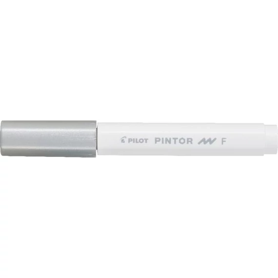 Dekormarker, 1 mm, PILOT "Pintor F", ezüst