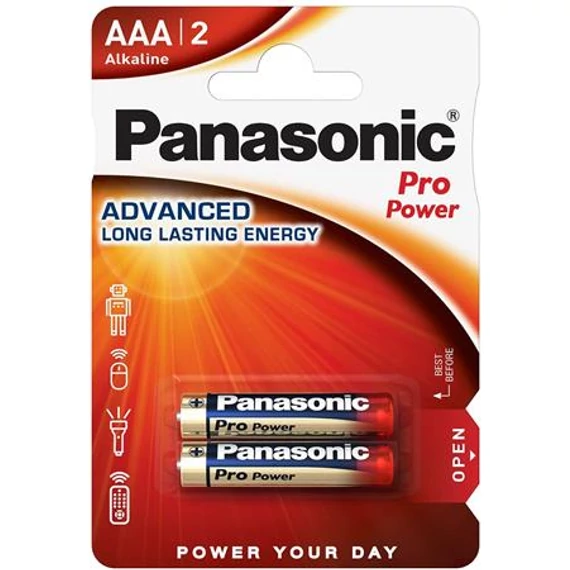 Elem, AAA mikro, 2 db, PANASONIC "Pro power" Elem, AAA mikro, 2 db, PANASONIC "Pro power"