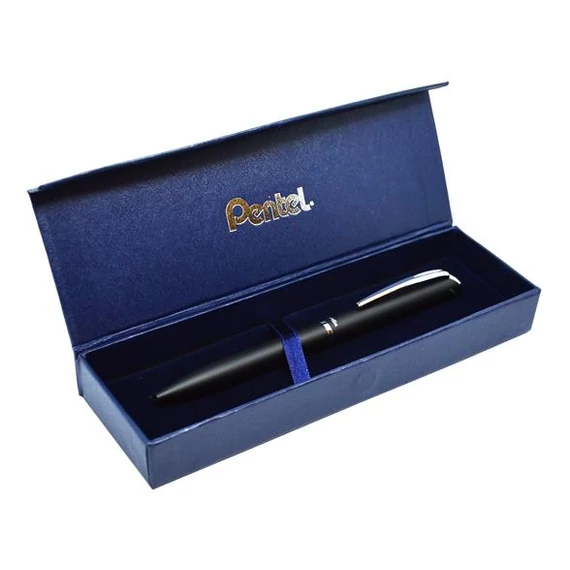 Zseléstoll, 0,35 mm, rotációs, fekete tolltest, PENTEL "EnerGel BL-2007" kék
