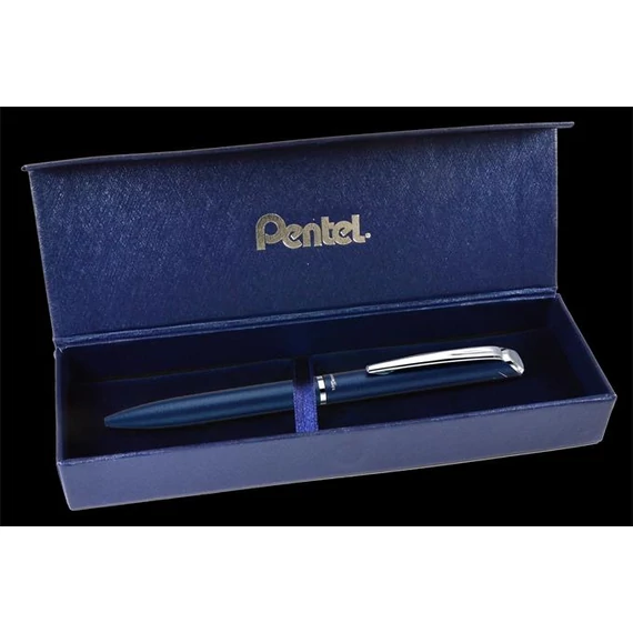 Zseléstoll, 0,35 mm, rotációs, diplomatakék tolltest, PENTEL "EnerGel BL-2007" kék