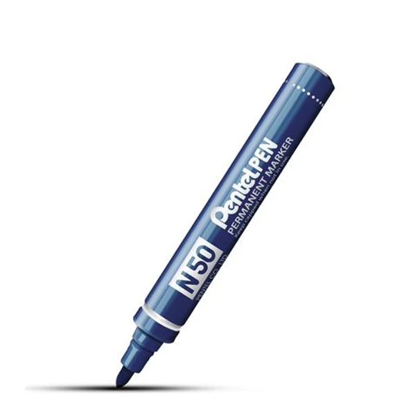 Alkoholos marker, 2 mm, kúpos, PENTEL "N50", kék