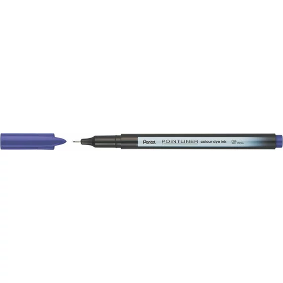 Tűfilc, 0,4 mm, PENTEL "Pointliner", sötétlila