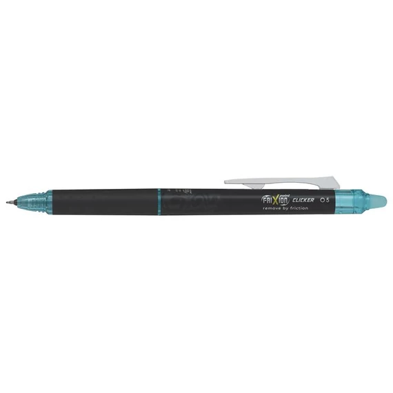 Rollertoll, 0,25 mm, tűhegyű, nyomógombos, törölhető, PILOT "Frixion Point Clicker", világoskék